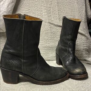 Frye Black Leather Boots